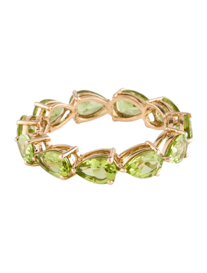 14K 4.70ctw Peridot Eternity Band