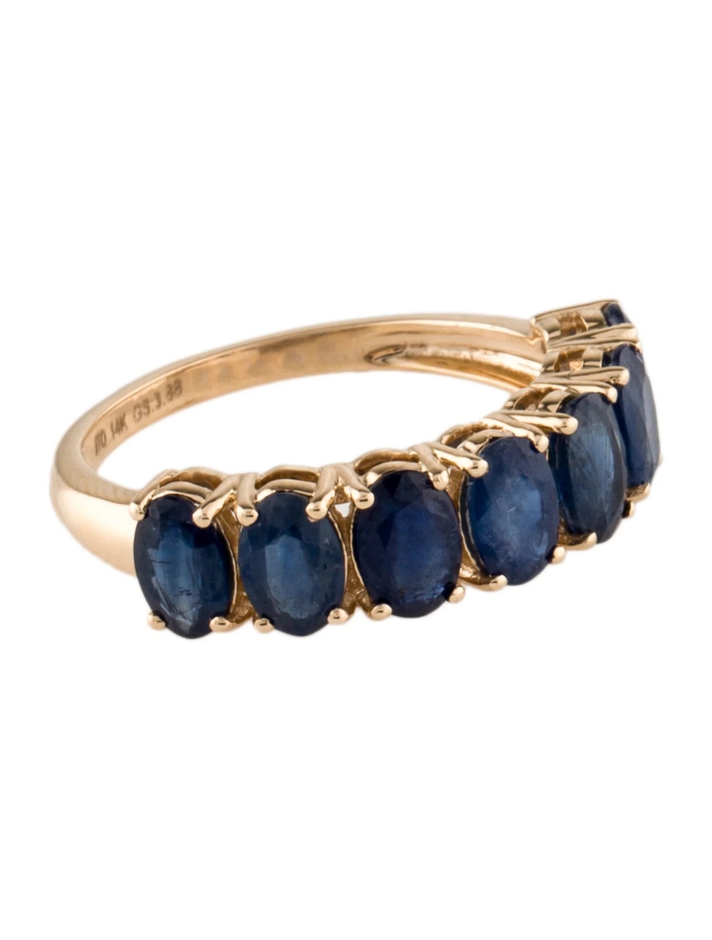 14K 3.88ctw Sapphire Band