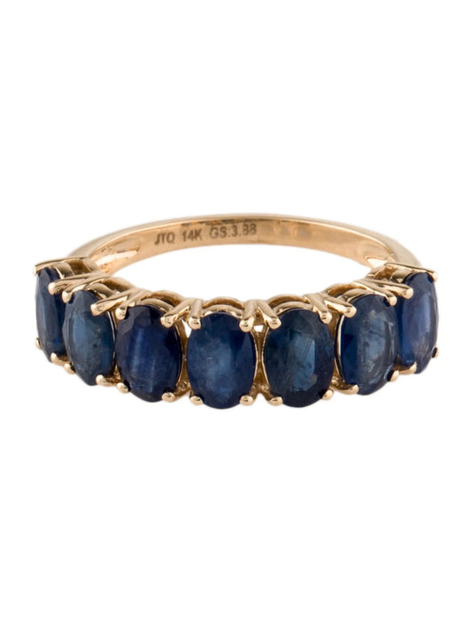 14K 3.88ctw Sapphire Band