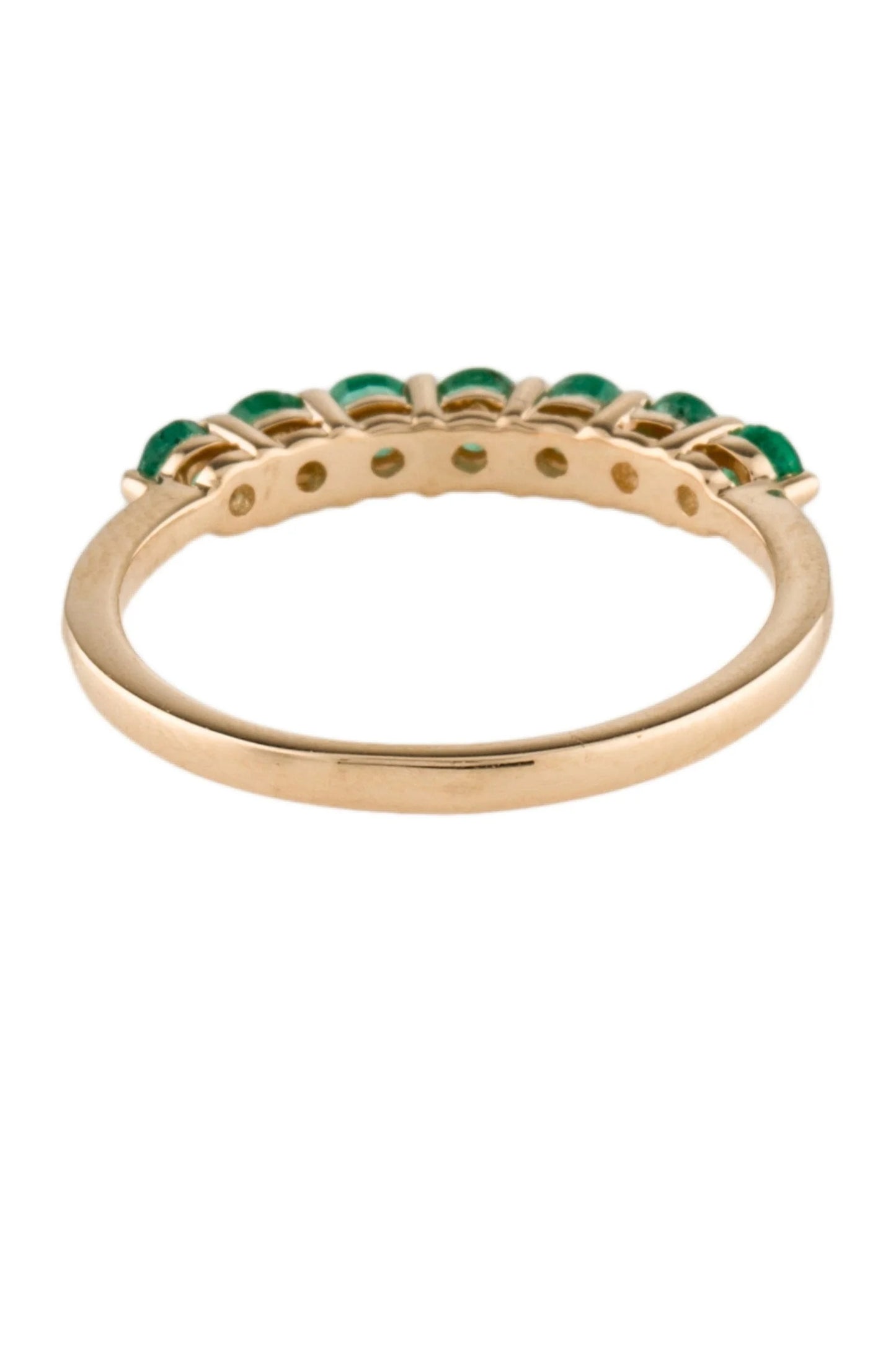 14K Emerald Band