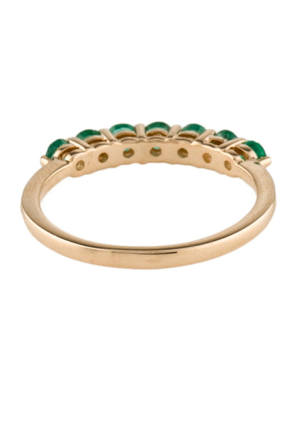 14K Emerald Band