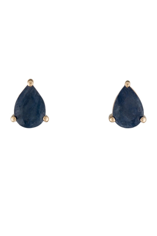 14K Sapphire Stud Earrings
