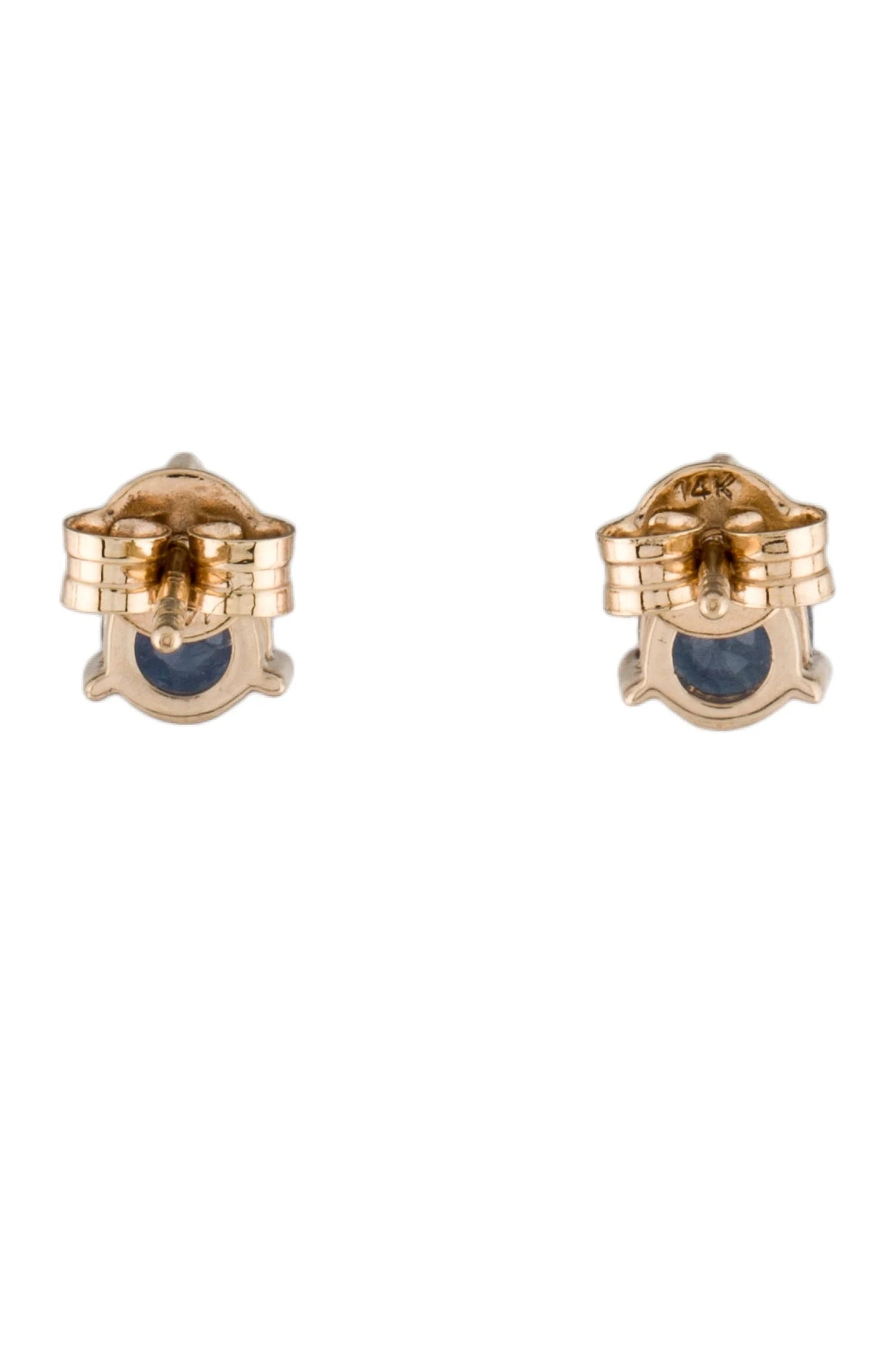 14K Sapphire Stud Earrings