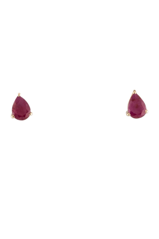 14K 1.42ctw Ruby Stud Earrings