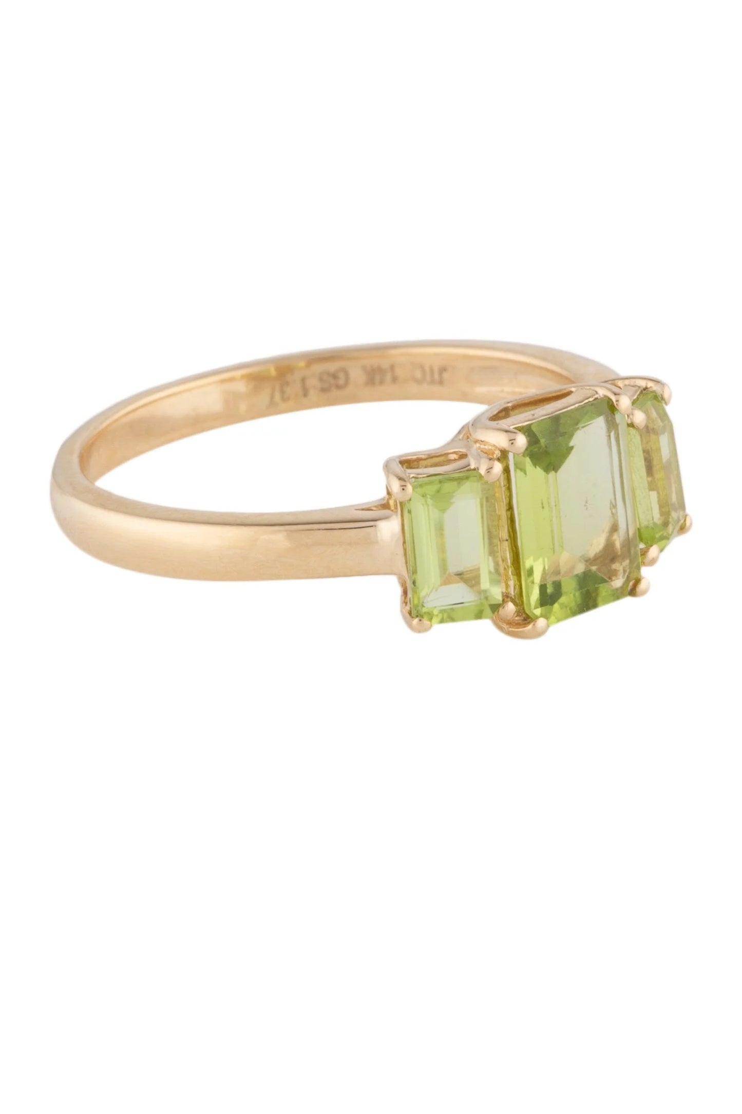 14K 1.37ctw Peridot Cocktail Ring