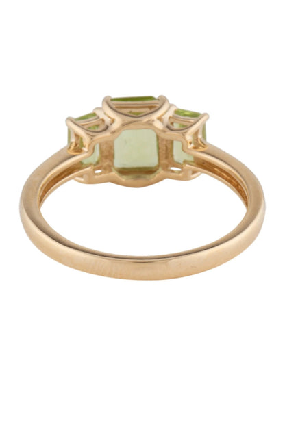 14K 1.37ctw Peridot Cocktail Ring