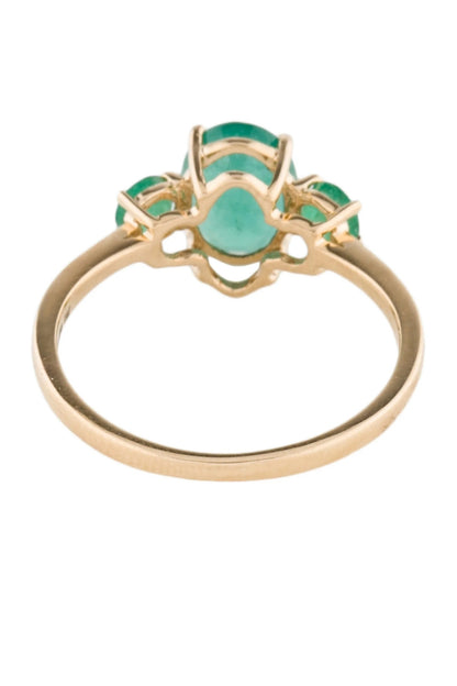14K 1.18ctw Emerald Cocktail Ring