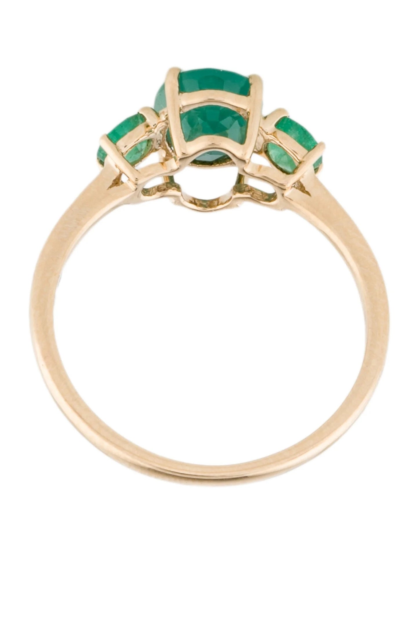 14K 1.18ctw Emerald Cocktail Ring