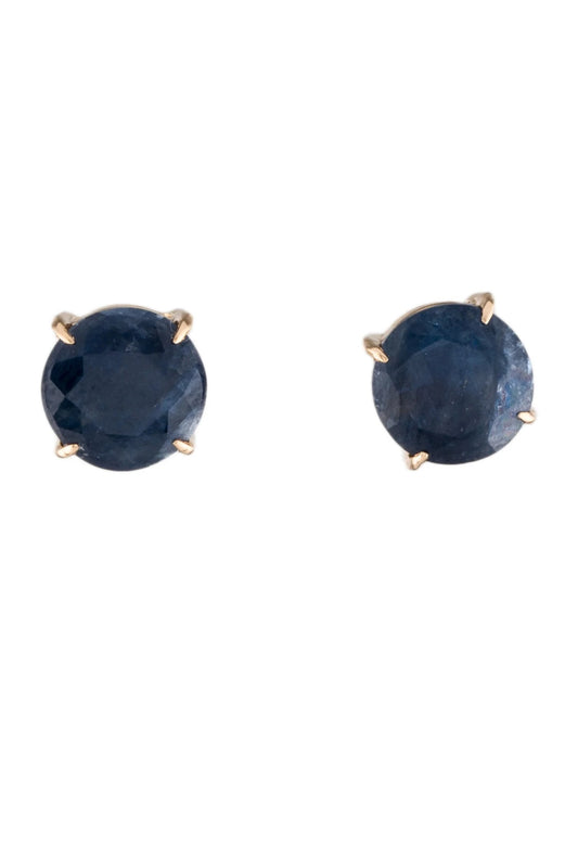 14K 3.69ctw Sapphire Stud Earrings