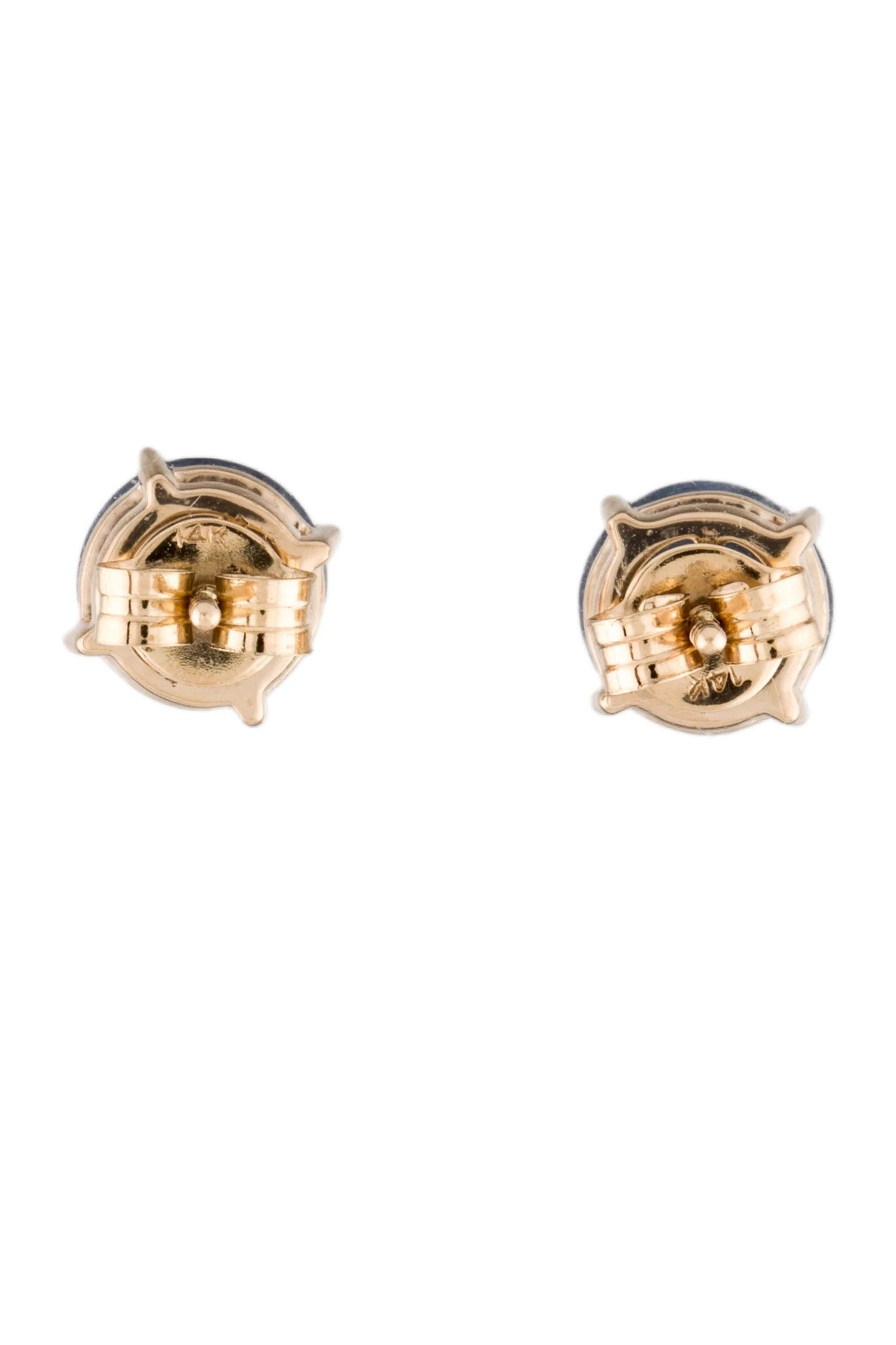 14K 3.69ctw Sapphire Stud Earrings