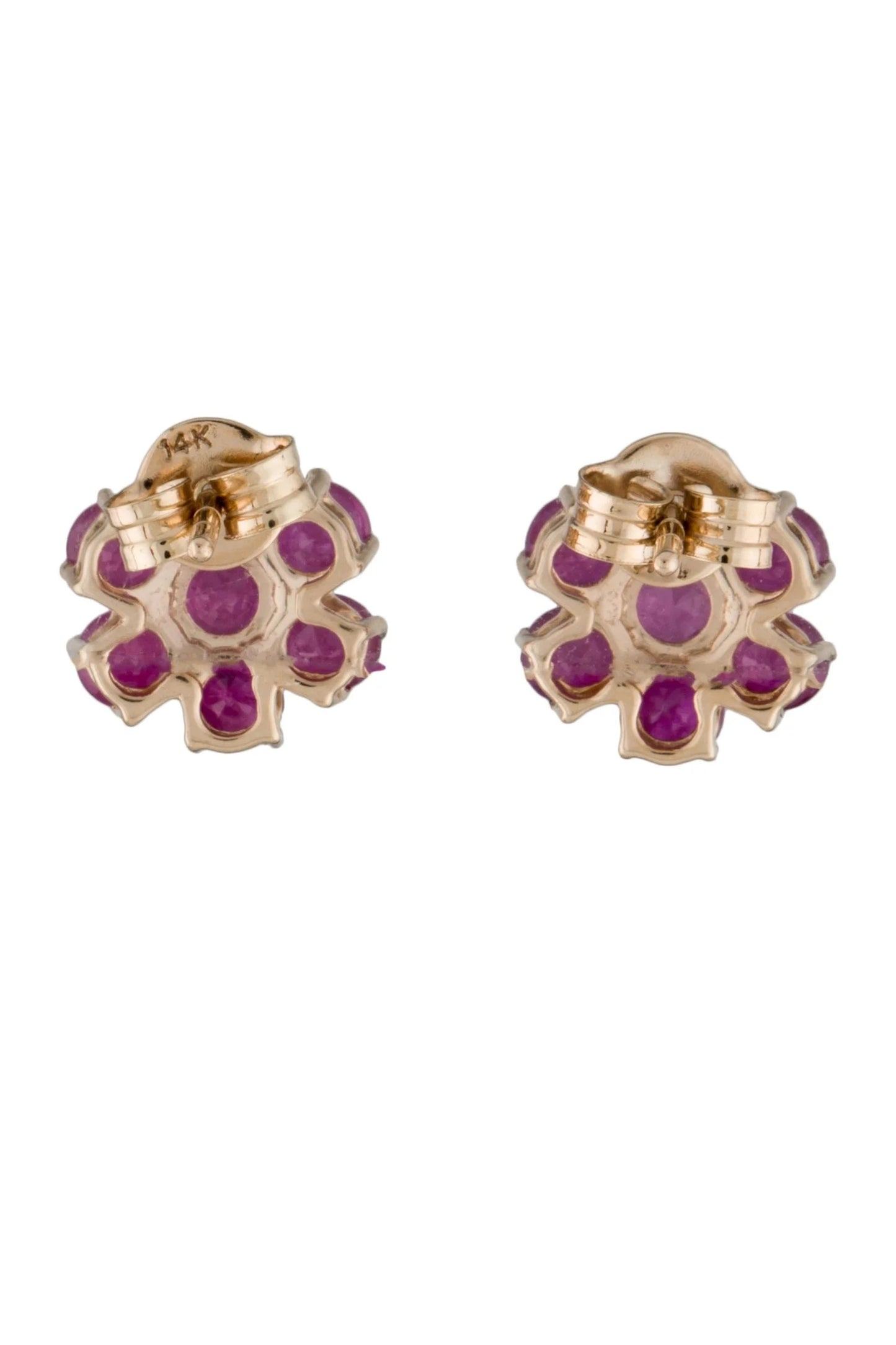 14K 2.35ctw Ruby Stud Earrings