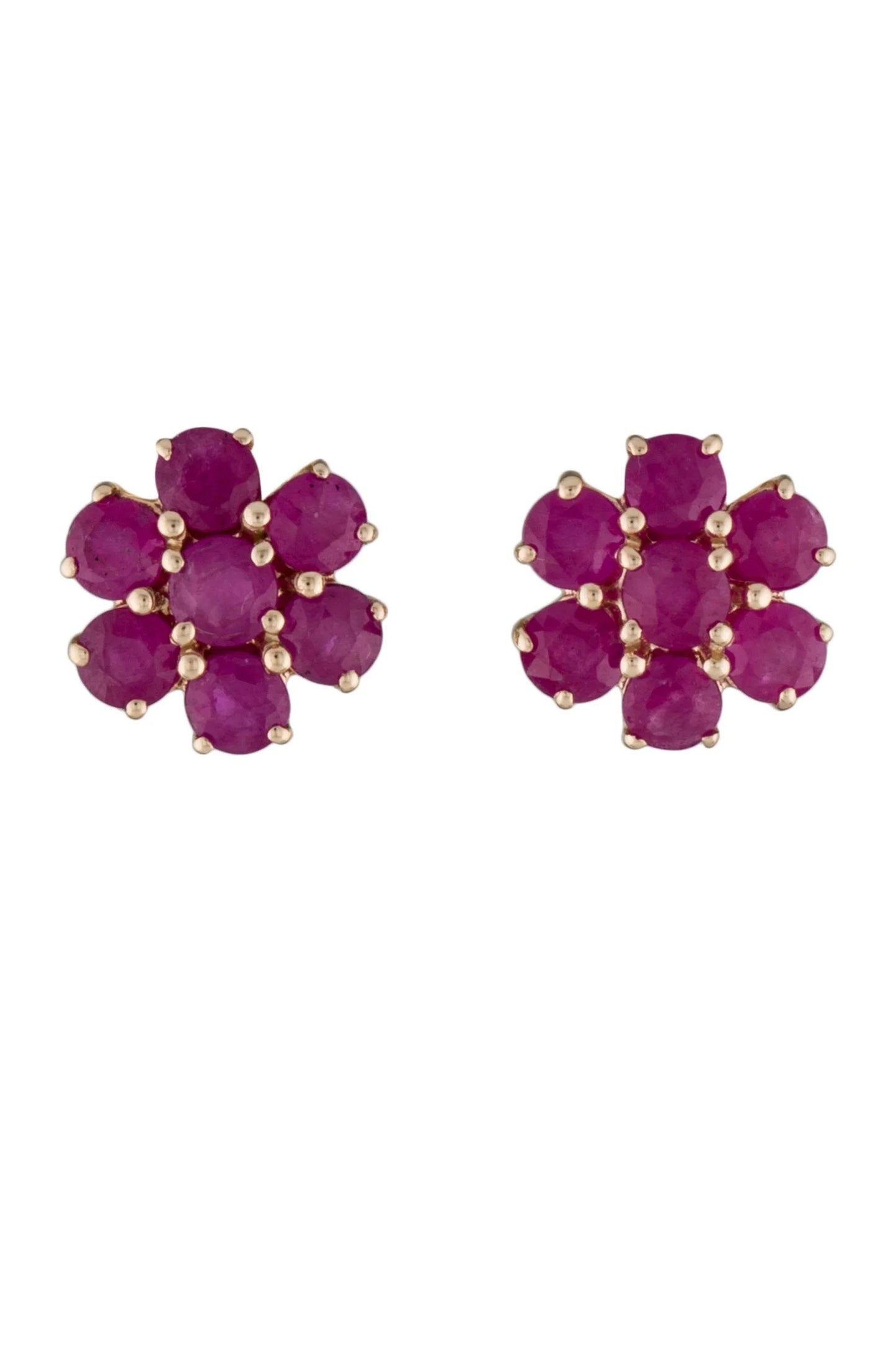 14K 2.35ctw Ruby Stud Earrings