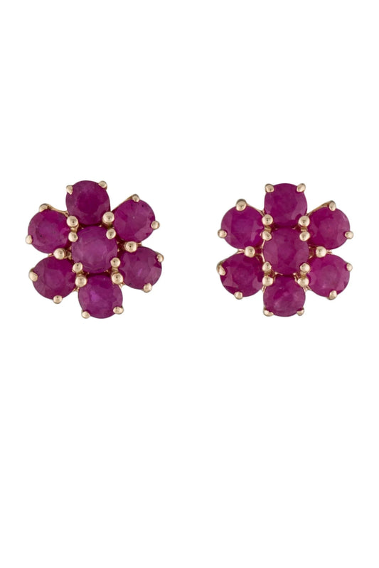 14K 2.35ctw Ruby Stud Earrings