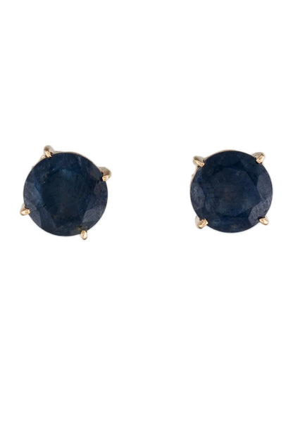 14K 4.51ctw Sapphire Stud Earrings