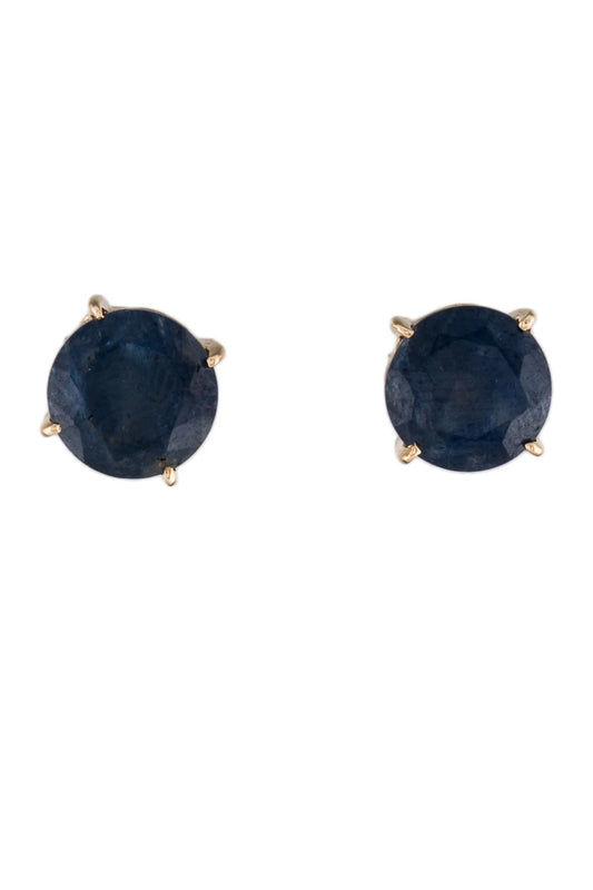 14K 4.51ctw Sapphire Stud Earrings