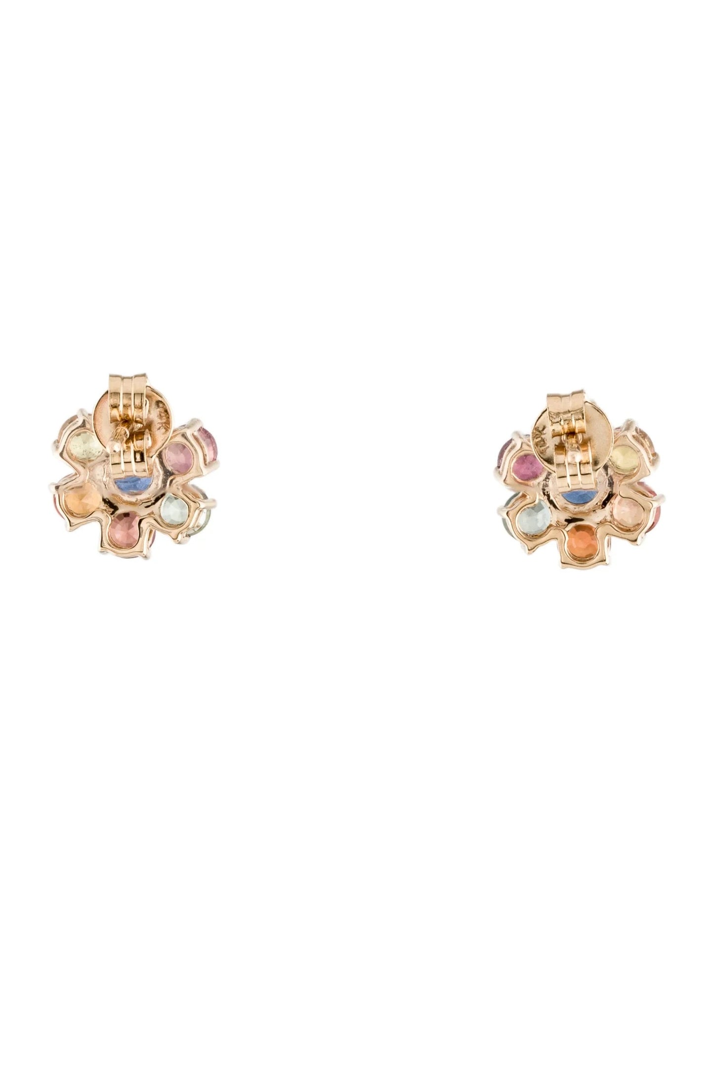 14K 2.90ctw Sapphire Stud Earrings