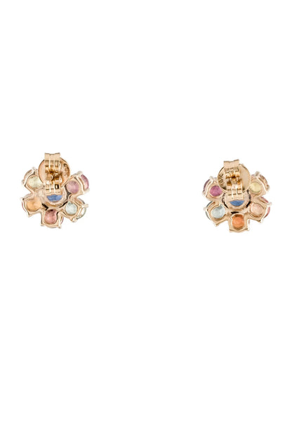 14K 2.90ctw Sapphire Stud Earrings
