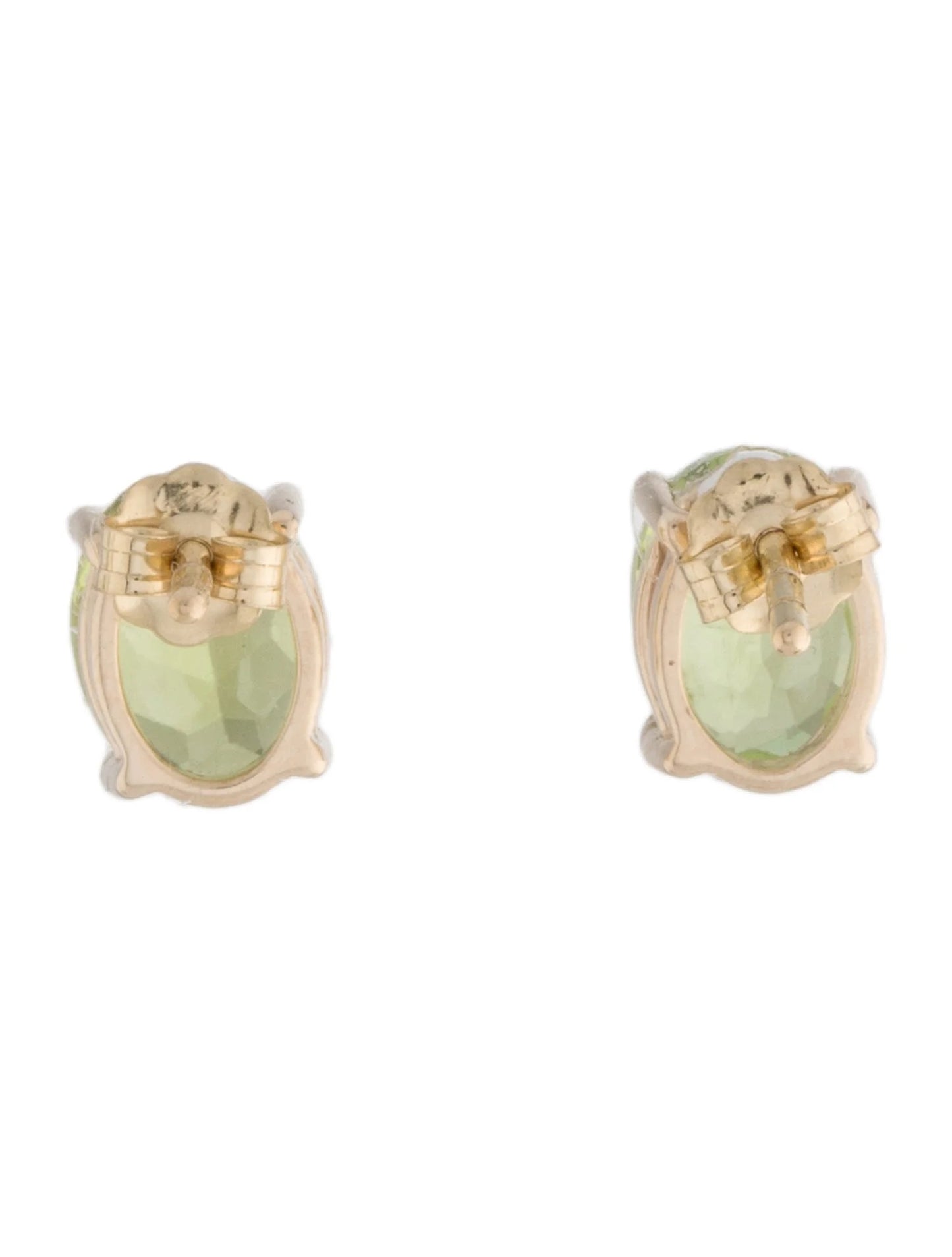 14K 2.84ctw Peridot Stud Earrings