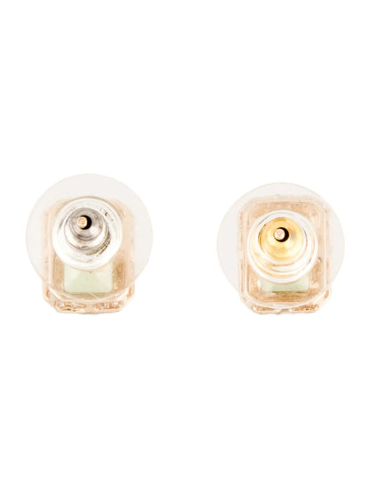14K Peridot & Diamond Stud Earrings