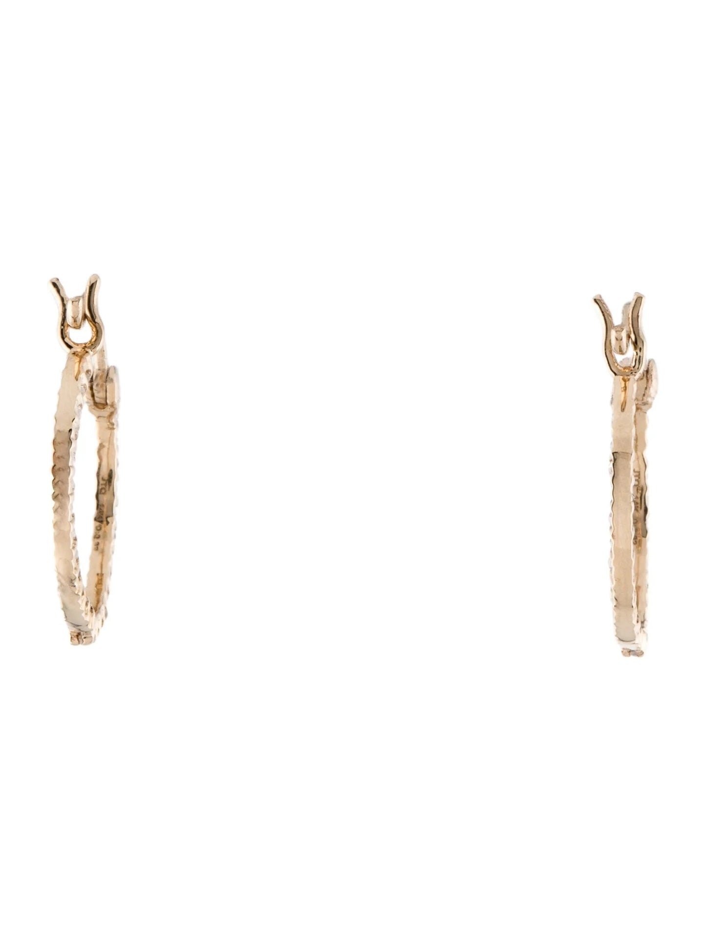 14K Diamond Inside-Out Hoop Earrings
