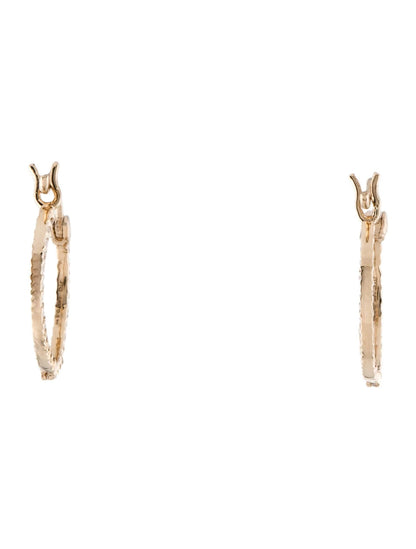 14K Diamond Inside-Out Hoop Earrings