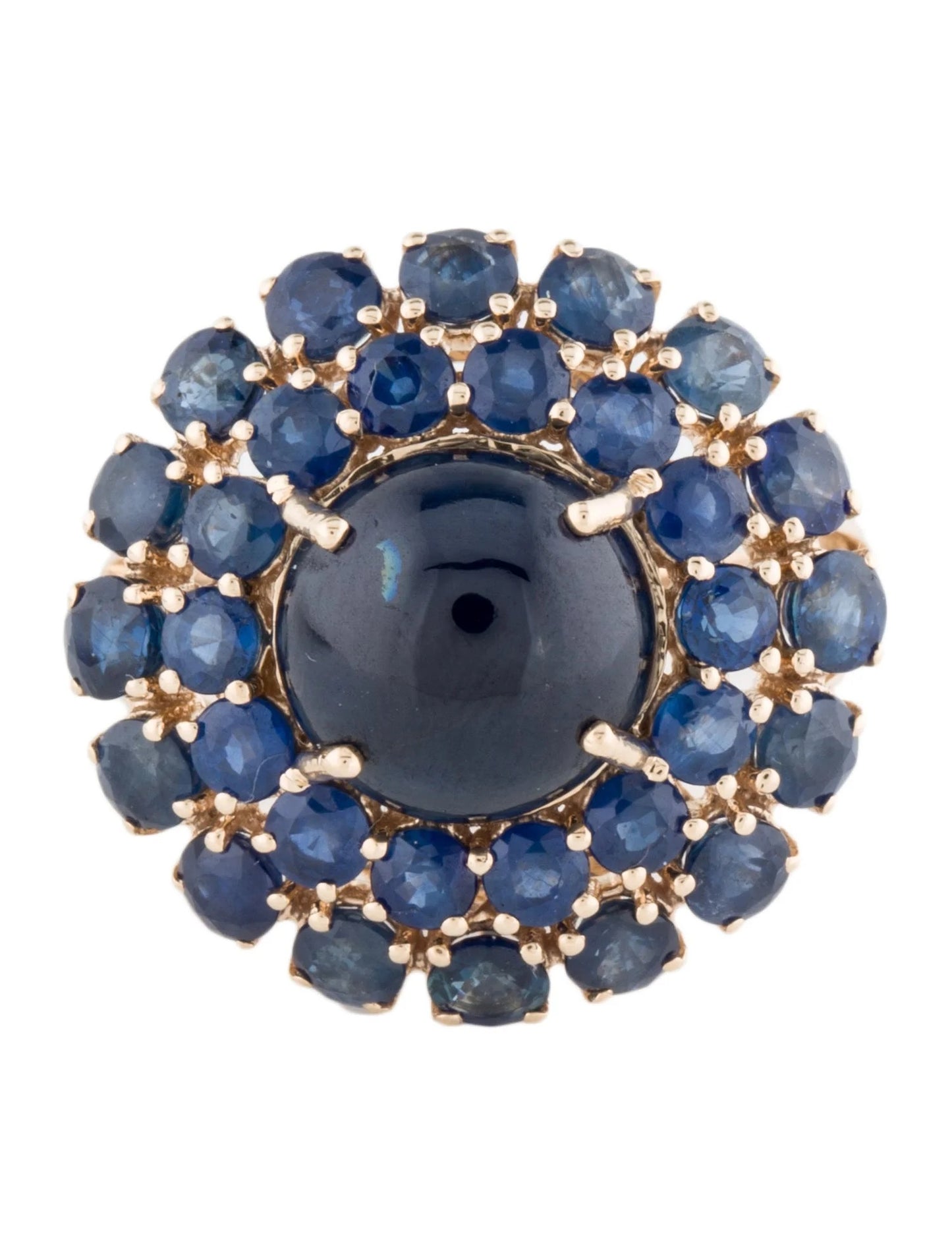 14K 9.37ctw Sapphire Cocktail Ring