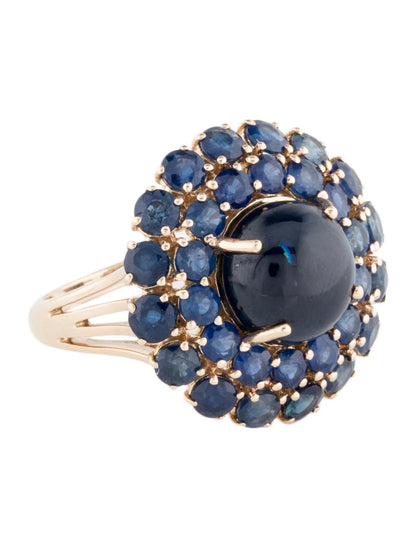 14K 9.37ctw Sapphire Cocktail Ring