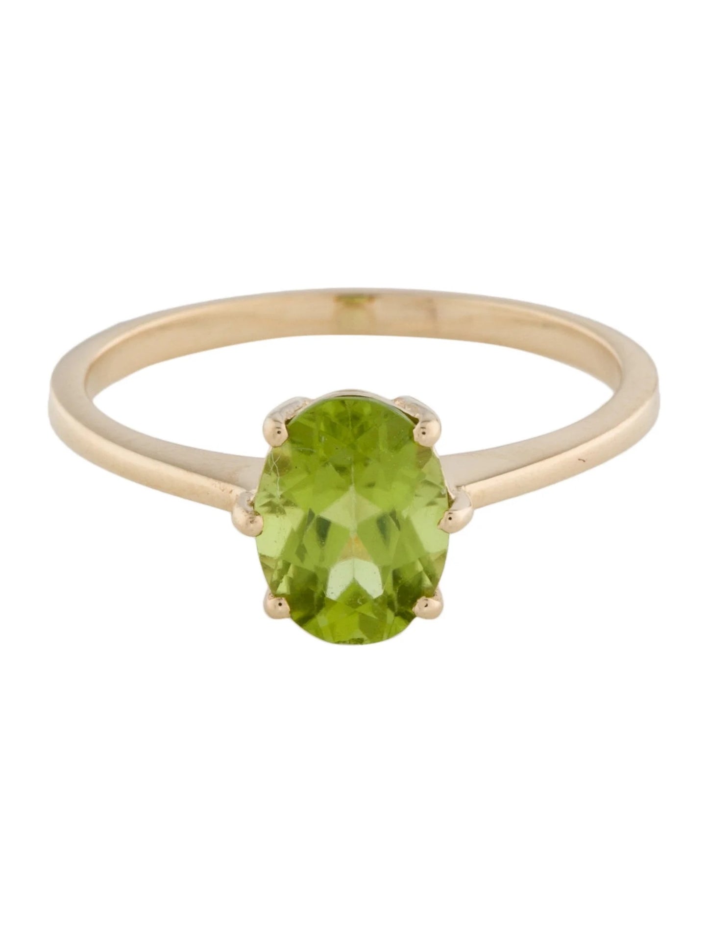 14K 1.36ct Peridot Cocktail Ring