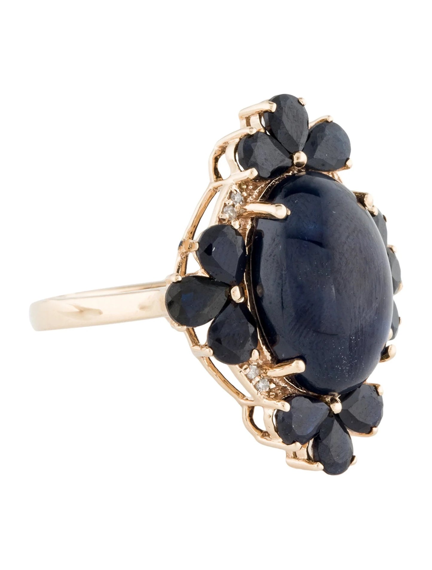 14K 11.35ctw & Diamond Cocktail Ring