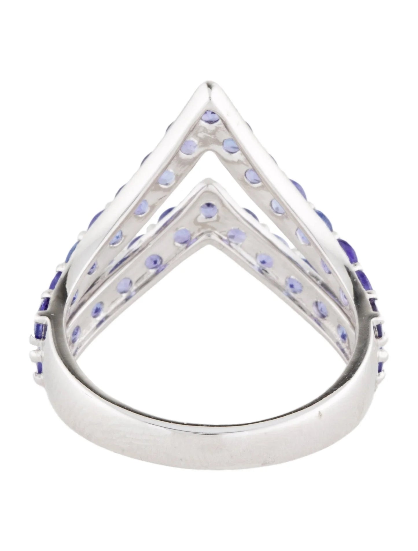 14K 2.00ctw Tanzanite V Band