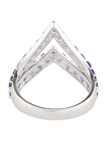 14K 2.00ctw Tanzanite V Band