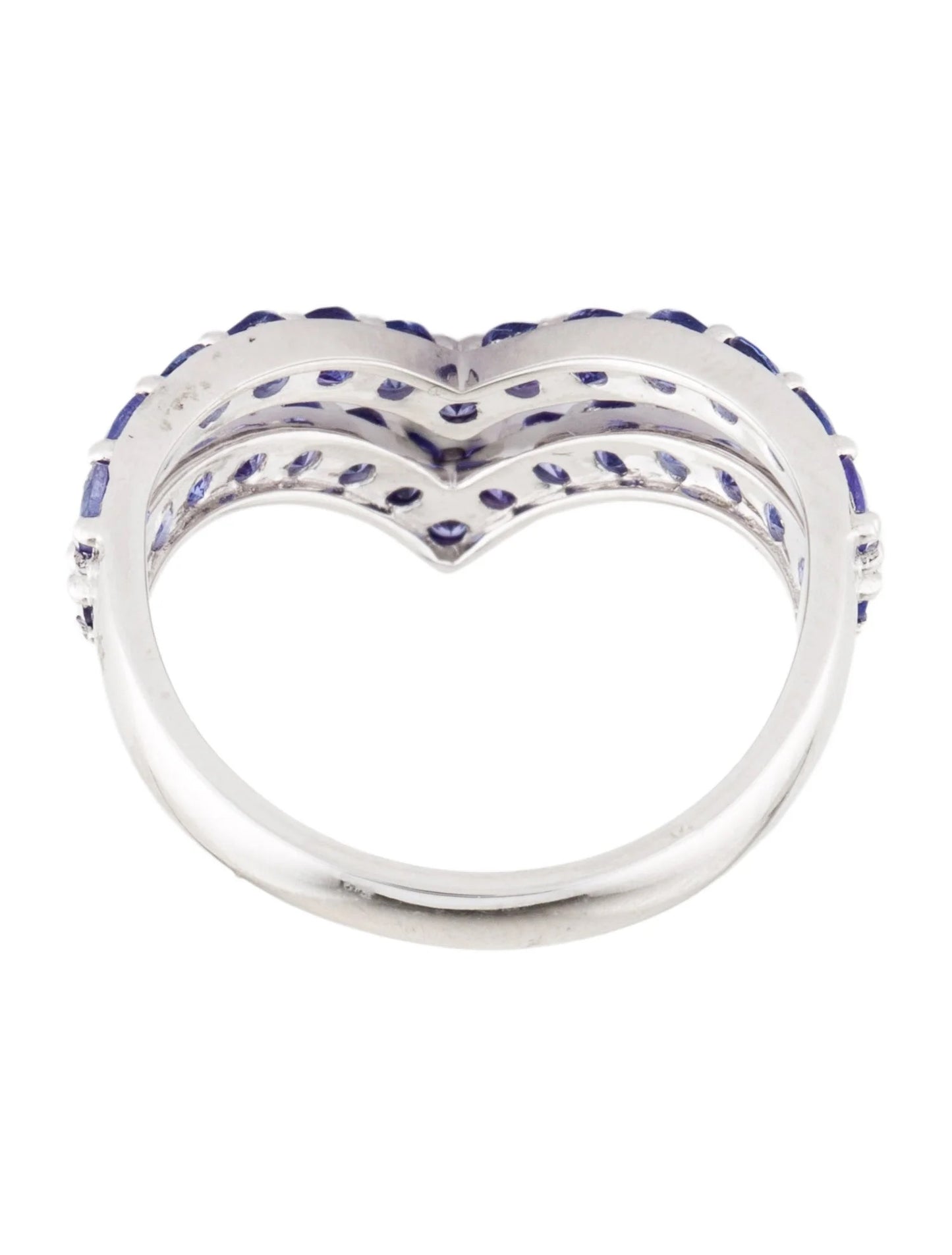 14K 2.00ctw Tanzanite V Band
