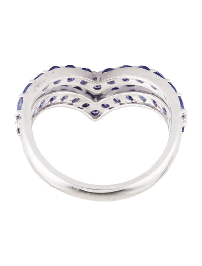 14K 2.00ctw Tanzanite V Band