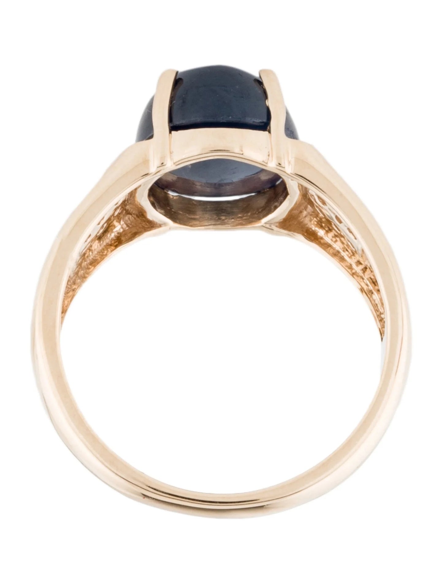 14K 6.43ct Sapphire & Diamond Cocktail Ring