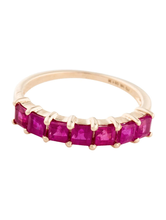 14K 1.26ctw Ruby Band