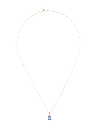 14K 1.14ct Sapphire Pendant Necklace