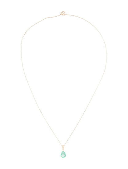 14K Emerald Pendant Necklace
