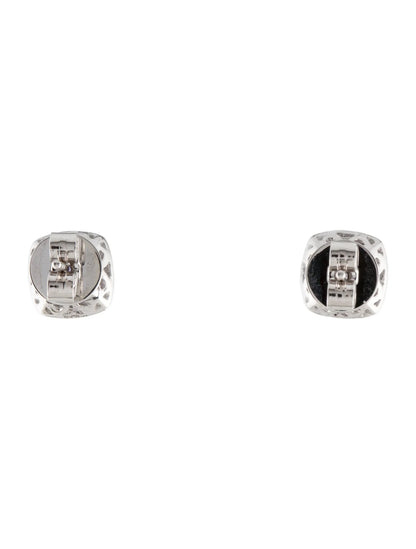 18K Tanzanite & Diamond Stud Earrings