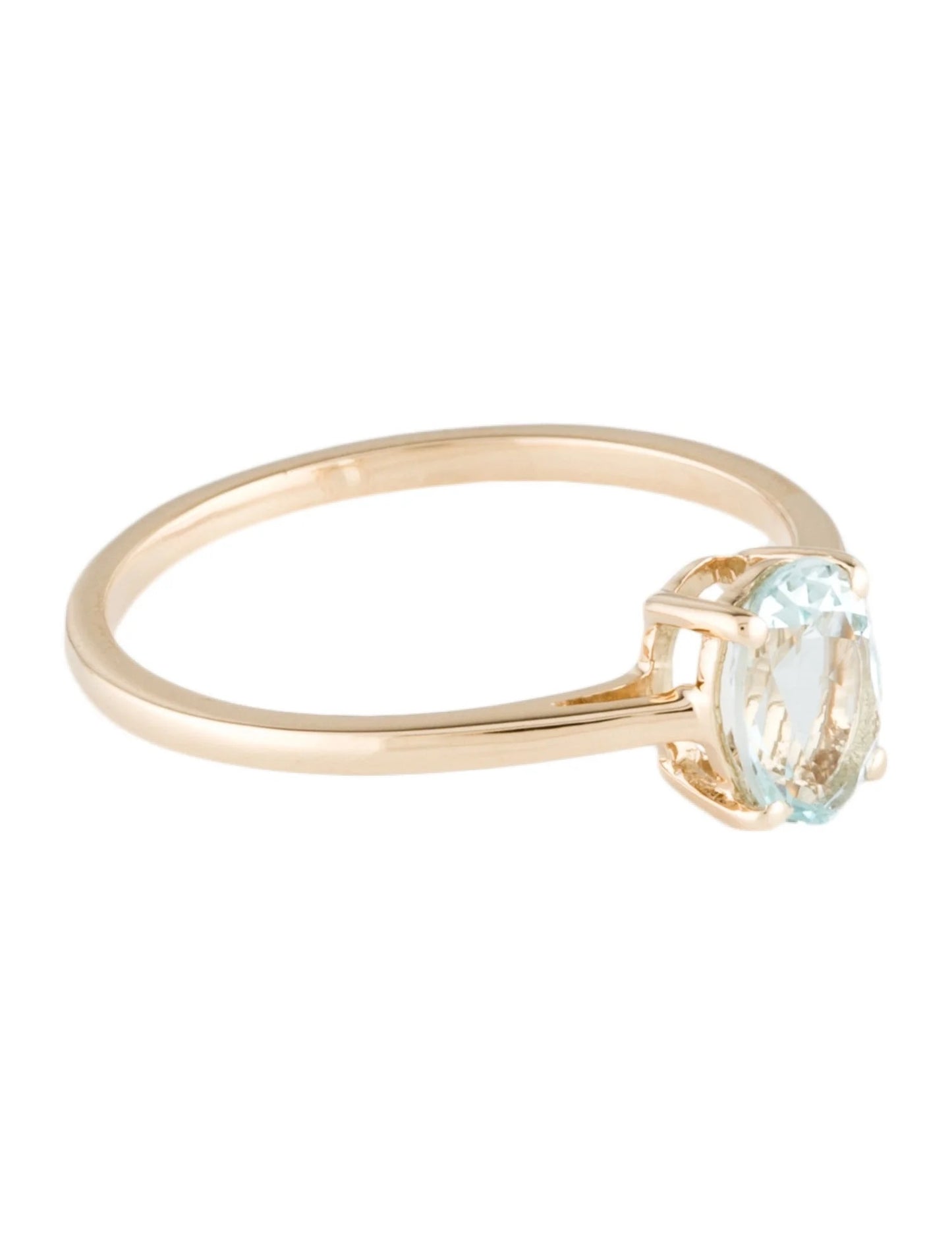 14K Aquamarine Cocktail Ring