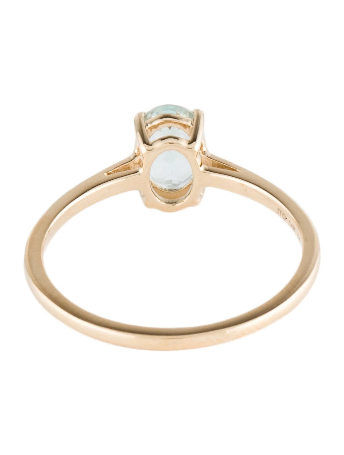 14K Aquamarine Cocktail Ring