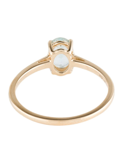 14K Aquamarine Cocktail Ring