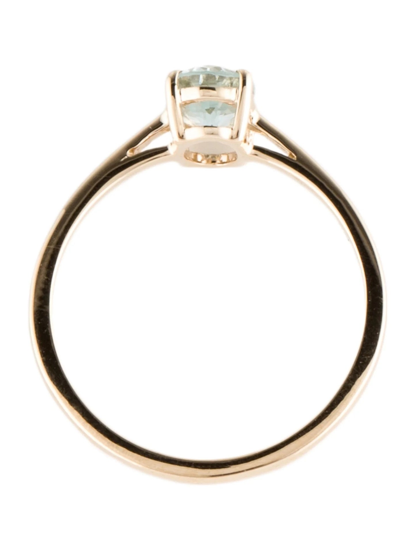 14K Aquamarine Cocktail Ring