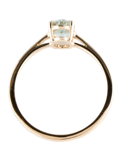 14K Aquamarine Cocktail Ring
