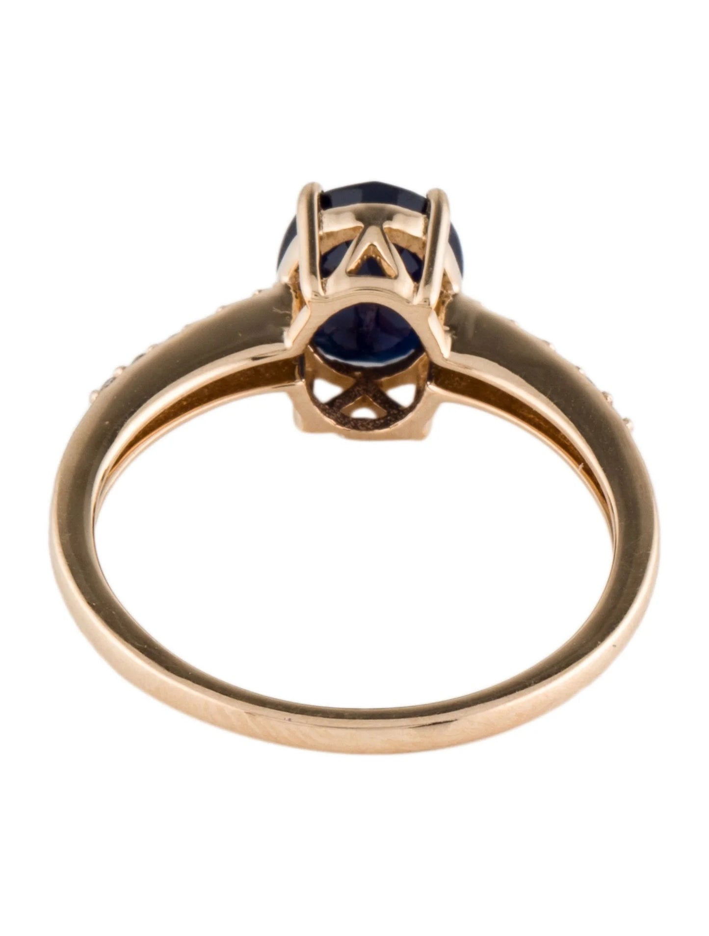 14K 1.78ct Sapphire & Diamond Cocktail Ring
