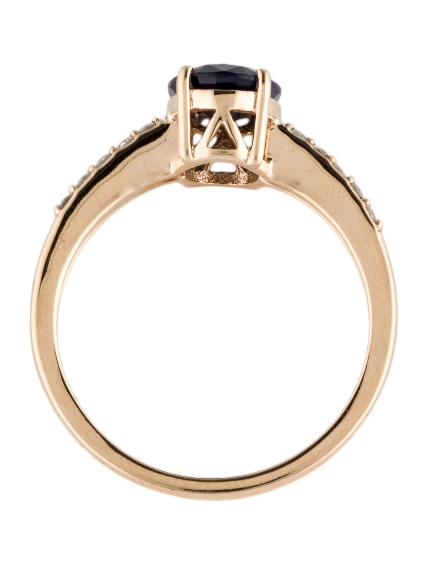 14K 1.78ct Sapphire & Diamond Cocktail Ring