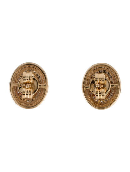 14K 1.43ctw Ruby & Diamond Stud Earrings