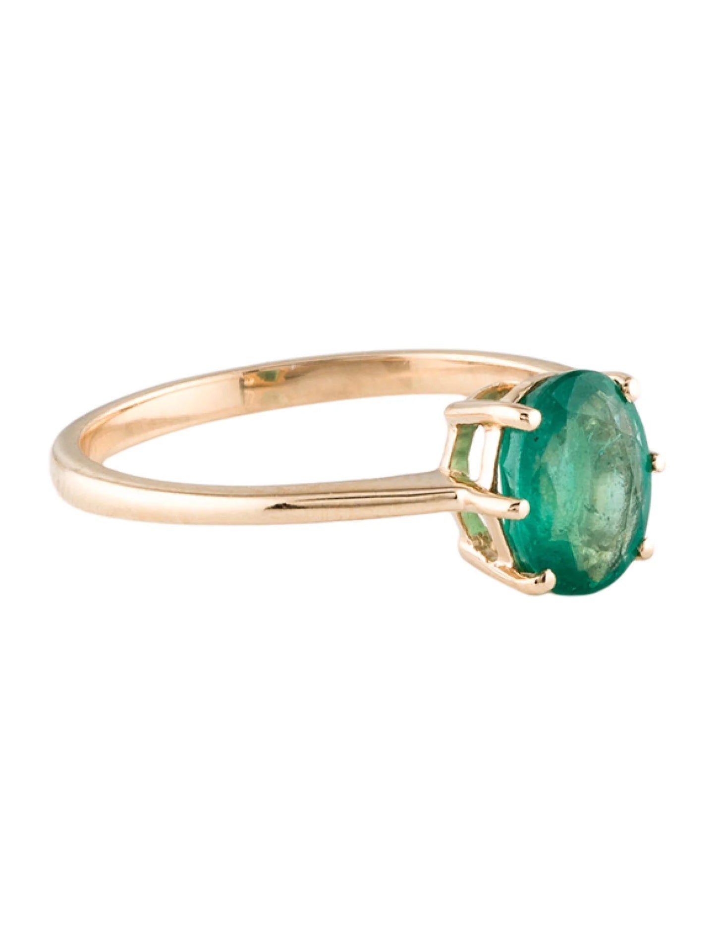 14K Emerald Cocktail Ring