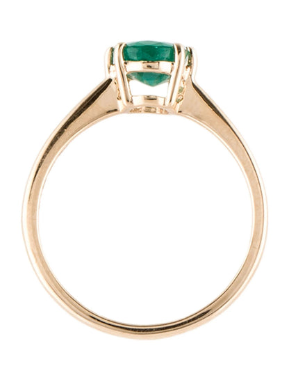 14K Emerald Cocktail Ring