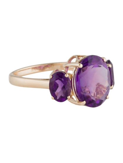 14K 5.92ctw Amethyst Cocktail Ring