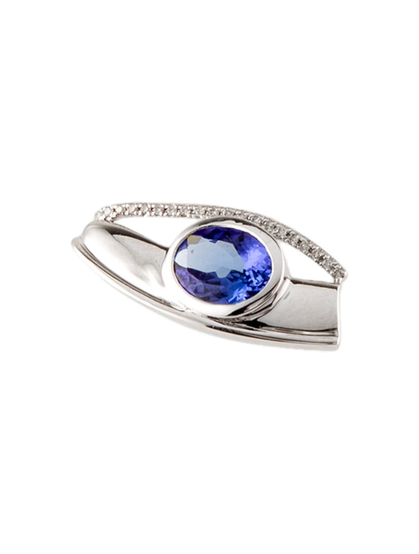 18K Tanzanite & Diamond Pendant